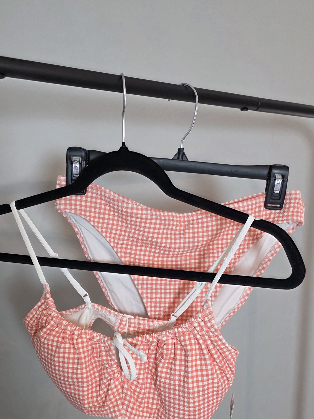 Old Navy Orange Gingham Bikini Set